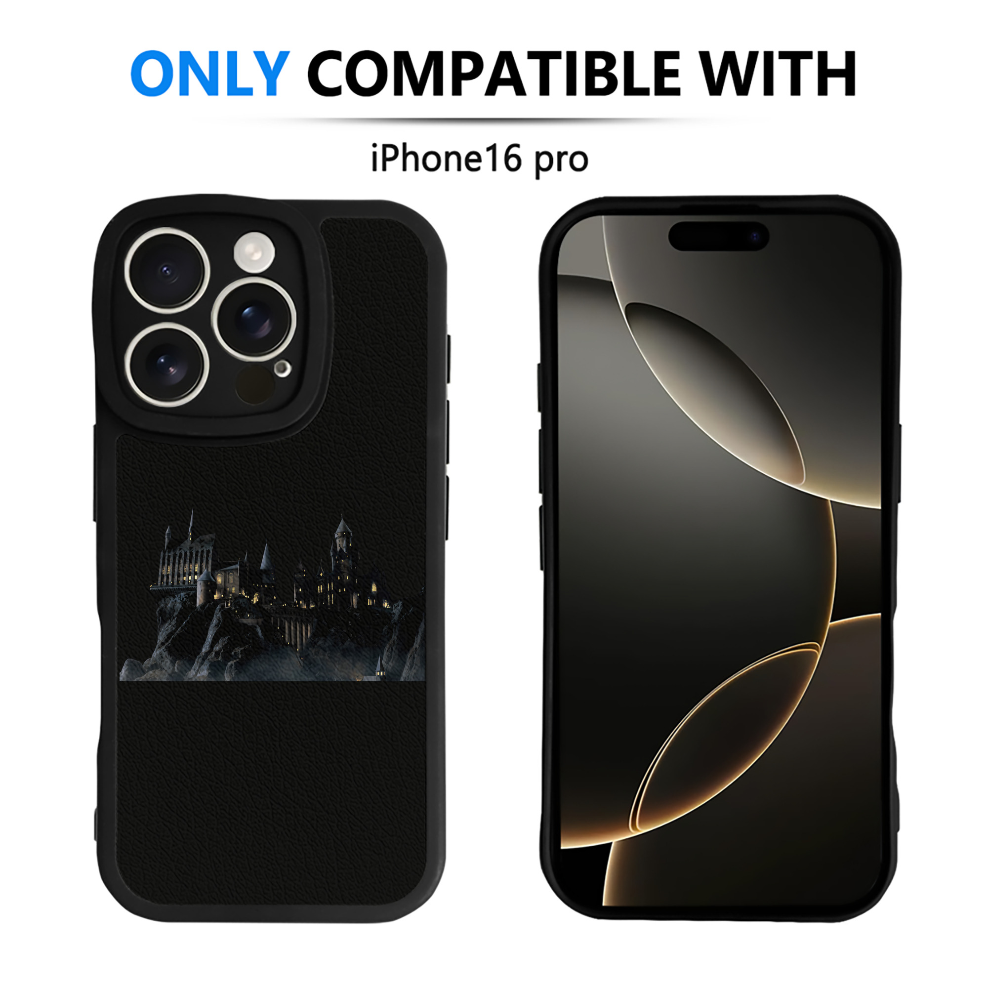 （画像用） Harry Potter ハリー・ポッターシリーズ 【iPhone 16シリーズ対応】シリコンスマホケース（レザー調） 材質：シリコン